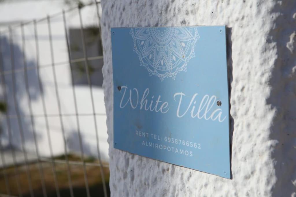 White Villa In Olive Trees And Seaview To Panagia Almiropótamos Exterior foto